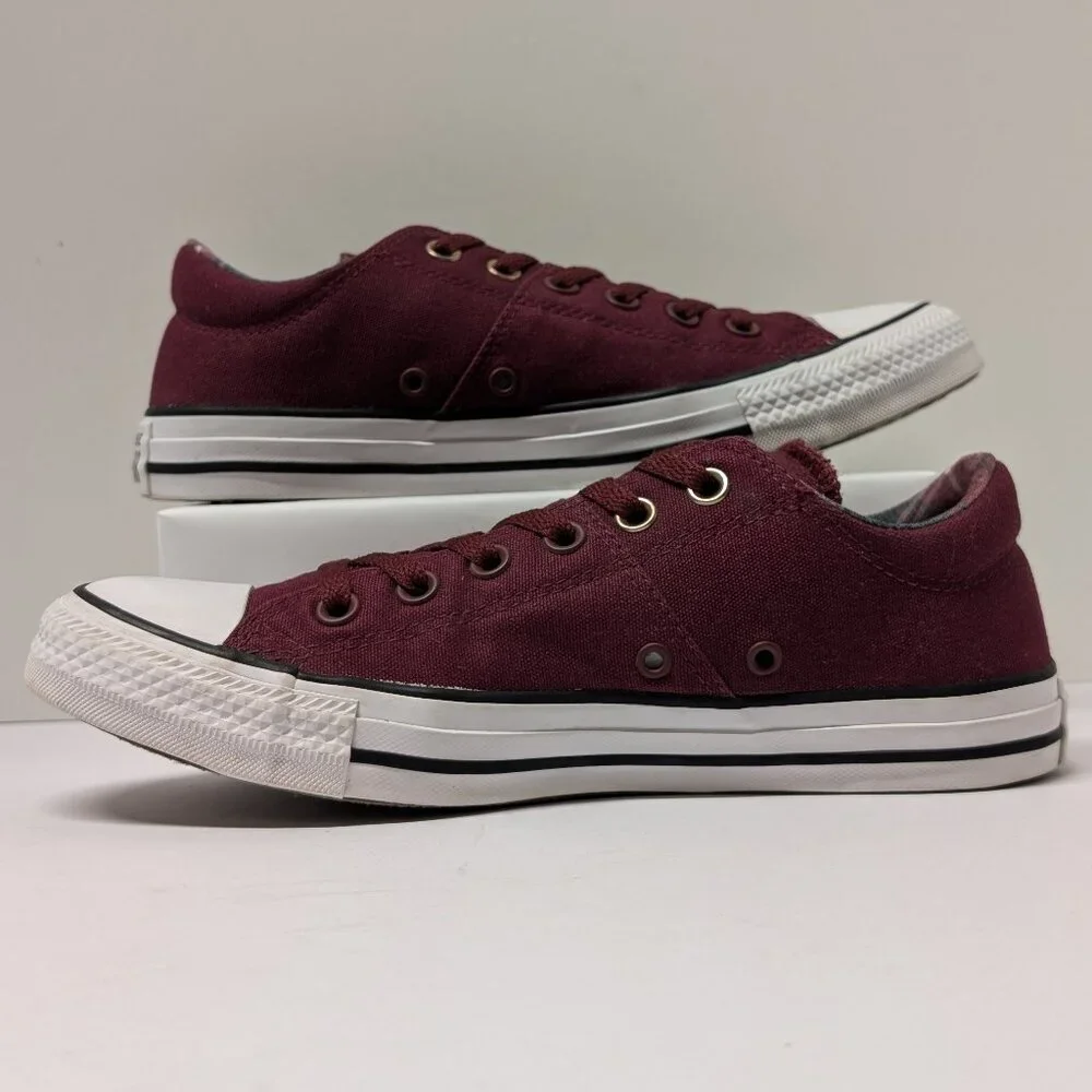 Converse 561739F Women's Madison Ox Low Top Sneaker in Dark Burgundy - Picture 11 of 16